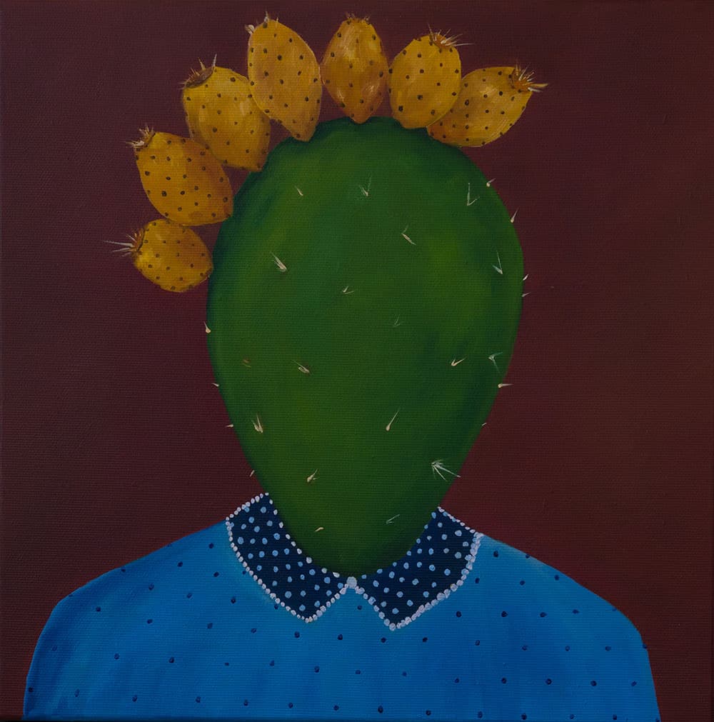 Anima Mundi no. 3, 2021, oil on canvas, by Elleny Gherghe