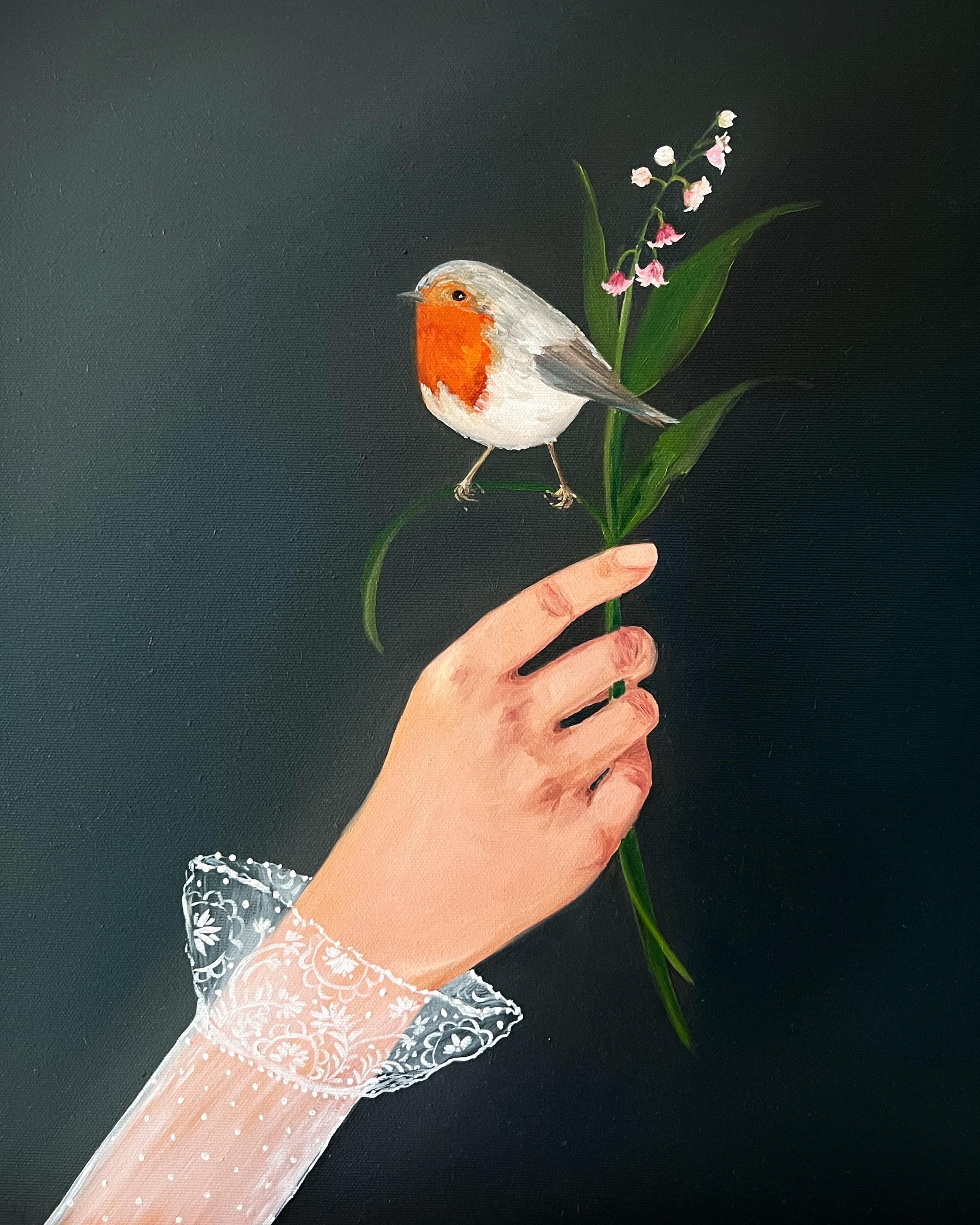 The Charmer, 2022, oil on canvas, by Elleny Gherghe