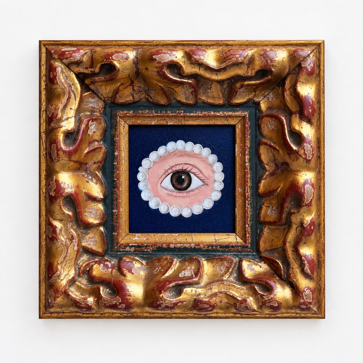 The Most Loved Eye, 2026, oil on canvas, by Elleny Gherghe