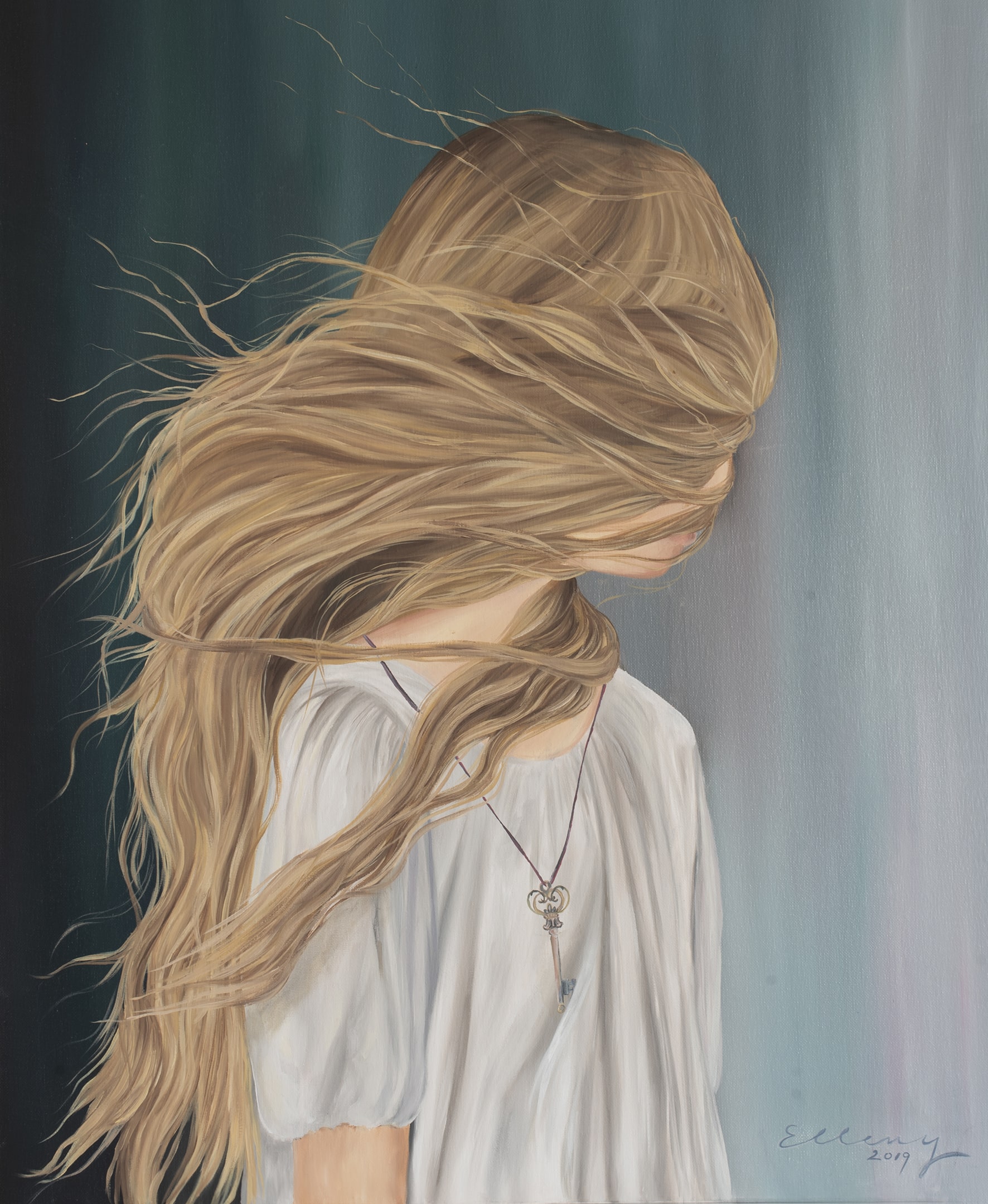 Levante calma, 2019, oil on canvas, by Elleny Gherghe