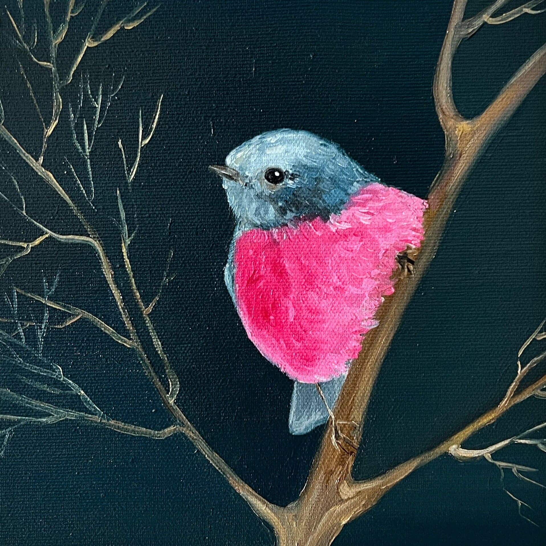 Pink dream, 2022, oil on canvas, by Elleny Gherghe
