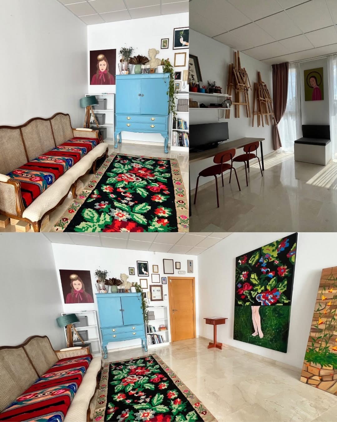 Inside Elleny’s private art studio in Guadacorte
