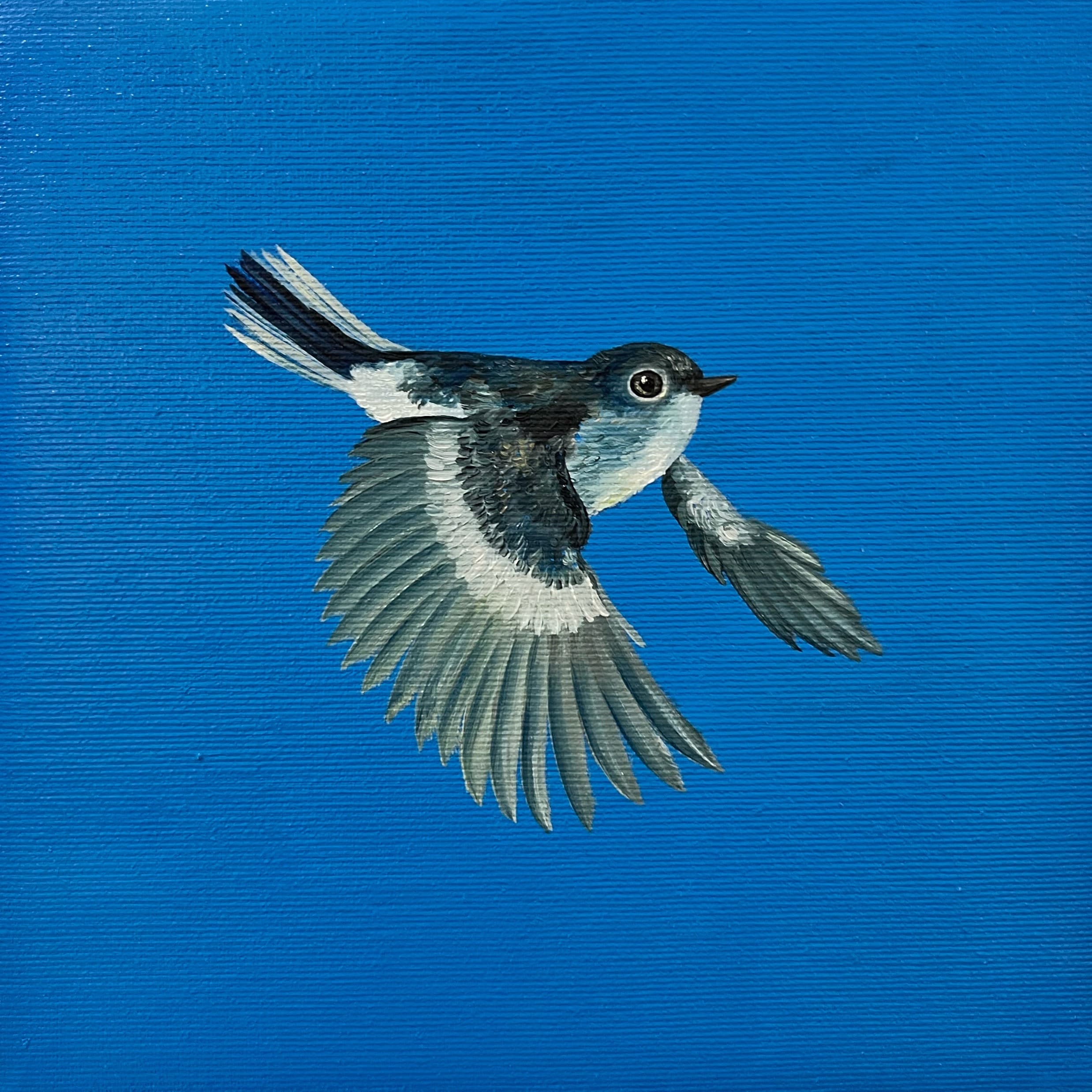 Blue dream, 2024, oil on canvas, by Elleny Gherghe