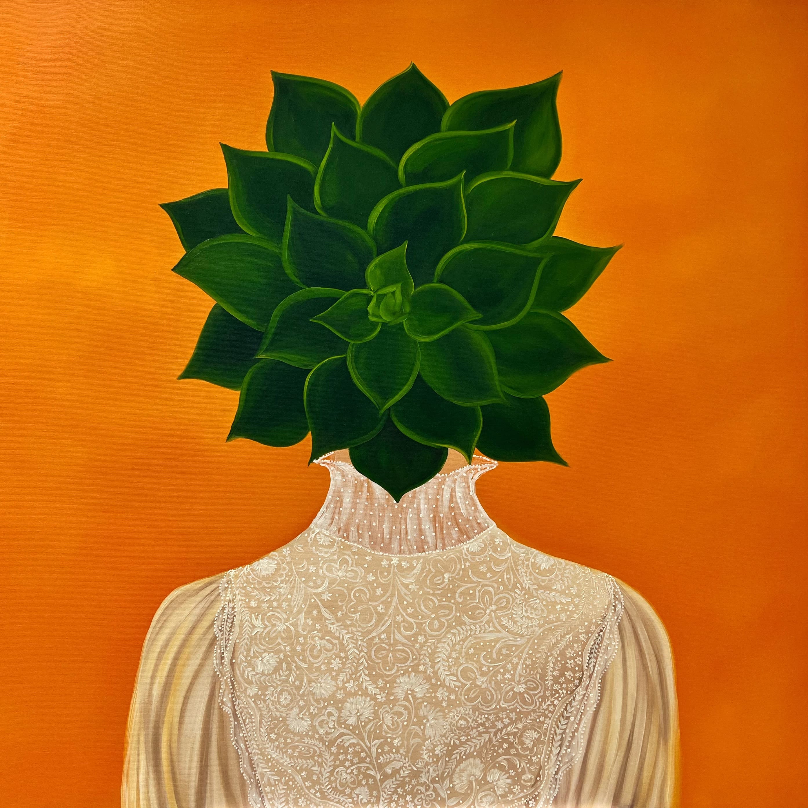 Anima Mundi no. 10, 2023, oil on canvas, by Elleny Gherghe