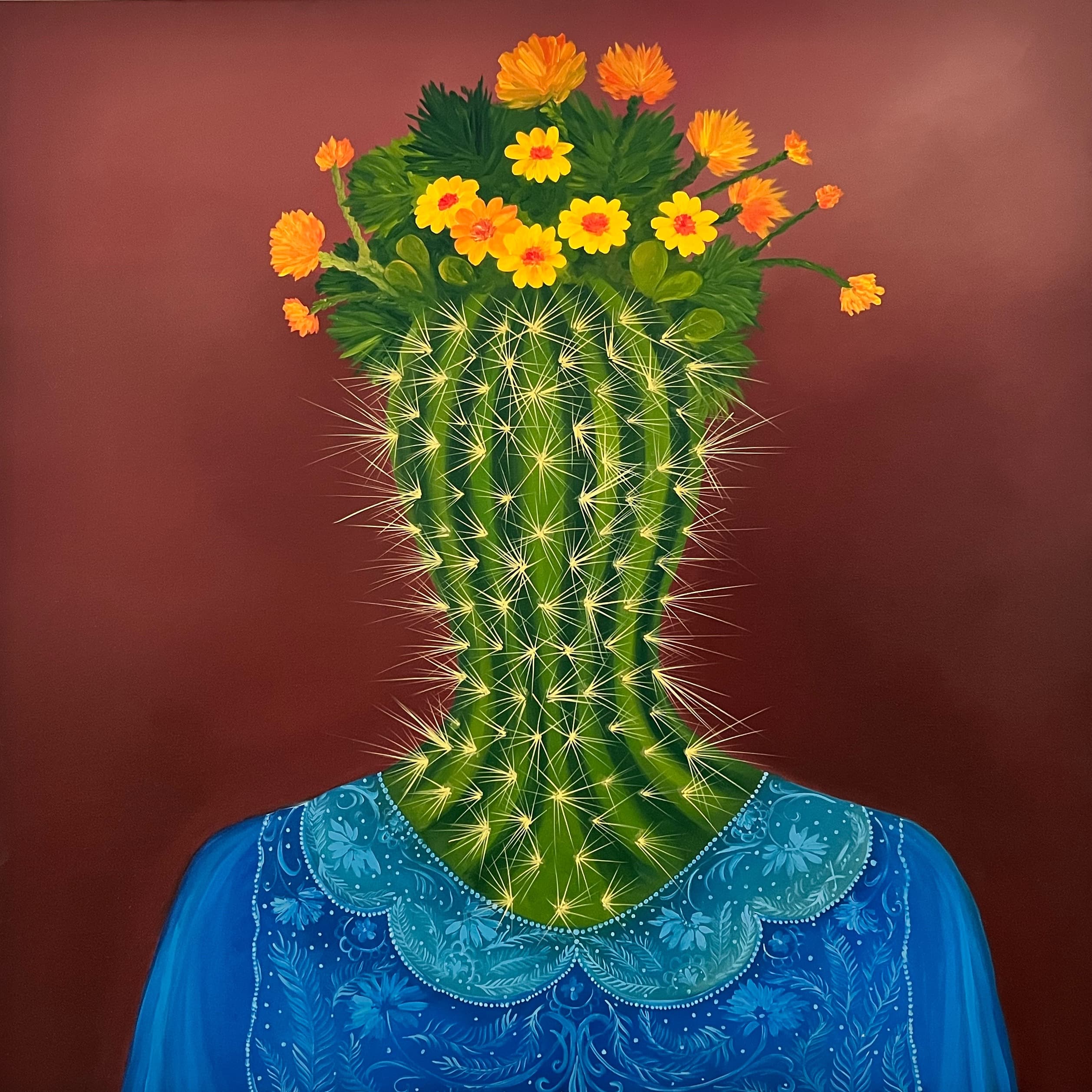 Anima Mundi no. 7, 2022, oil on canvas, by Elleny Gherghe