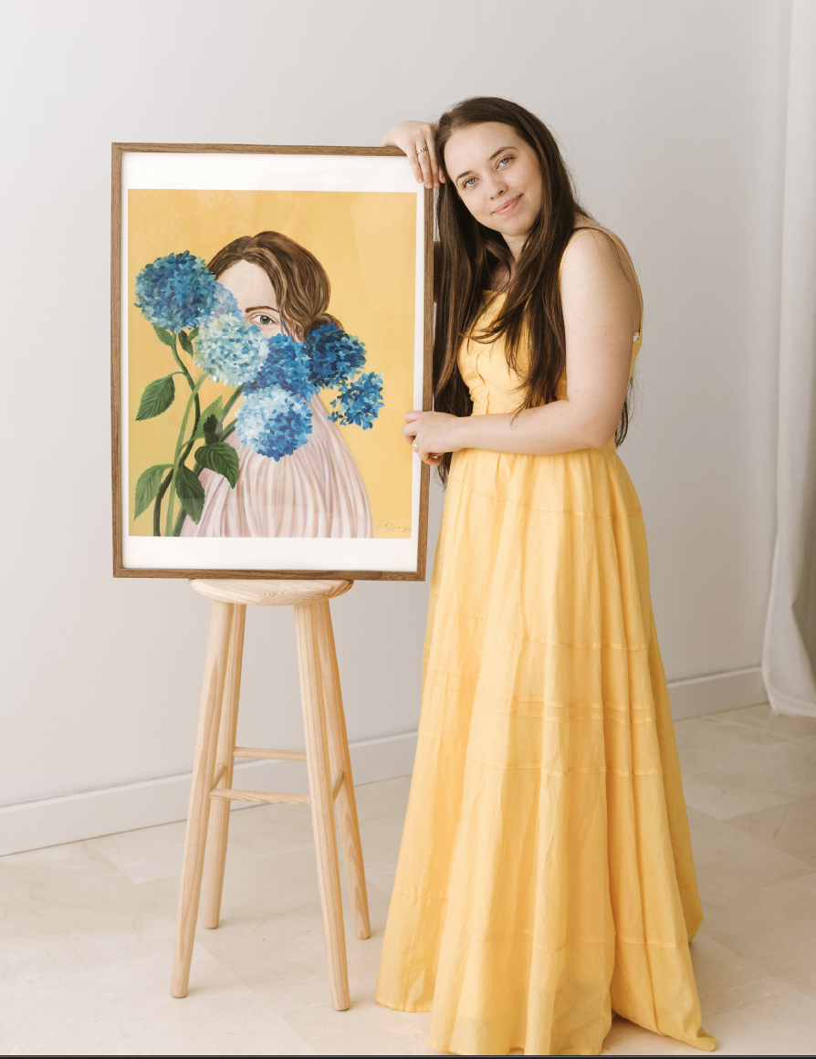 The Guide Artists Magazine feature on Elleny Gherghe with her artwork, page 88