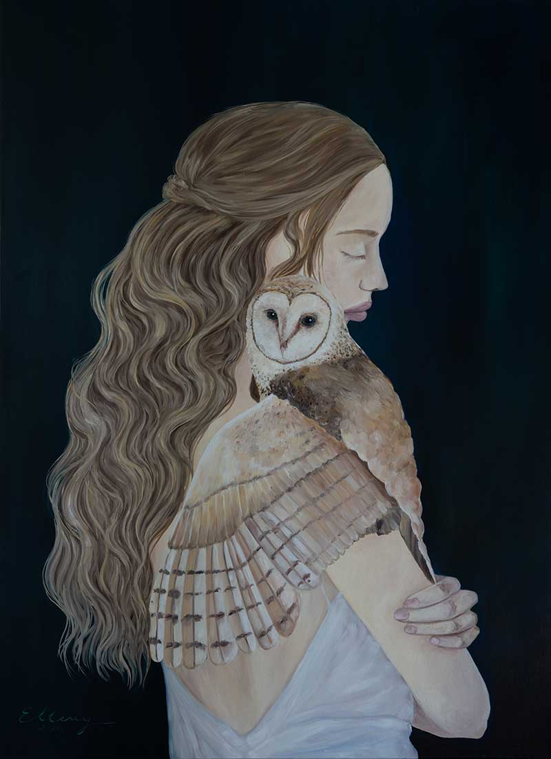 Nest, 2020, oil on canvas, by Elleny Gherghe