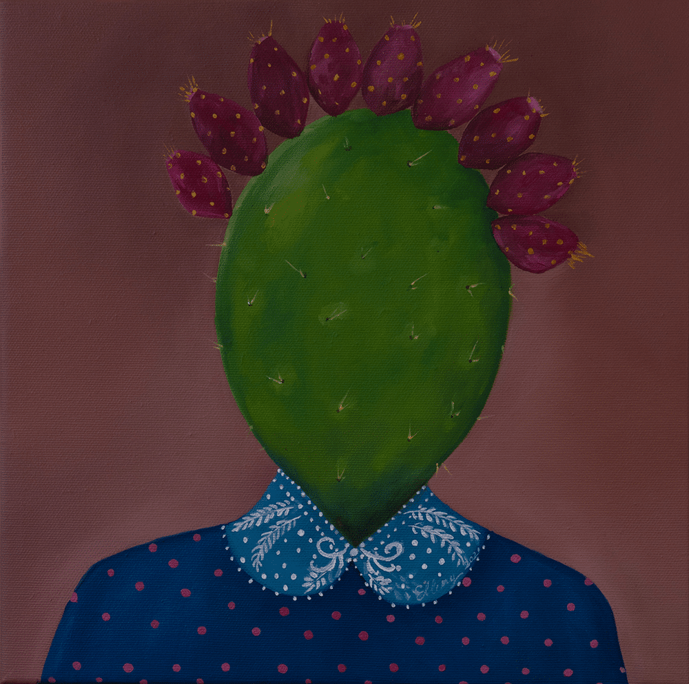 Anima Mundi no. 2, 2021, oil on canvas, by Elleny Gherghe