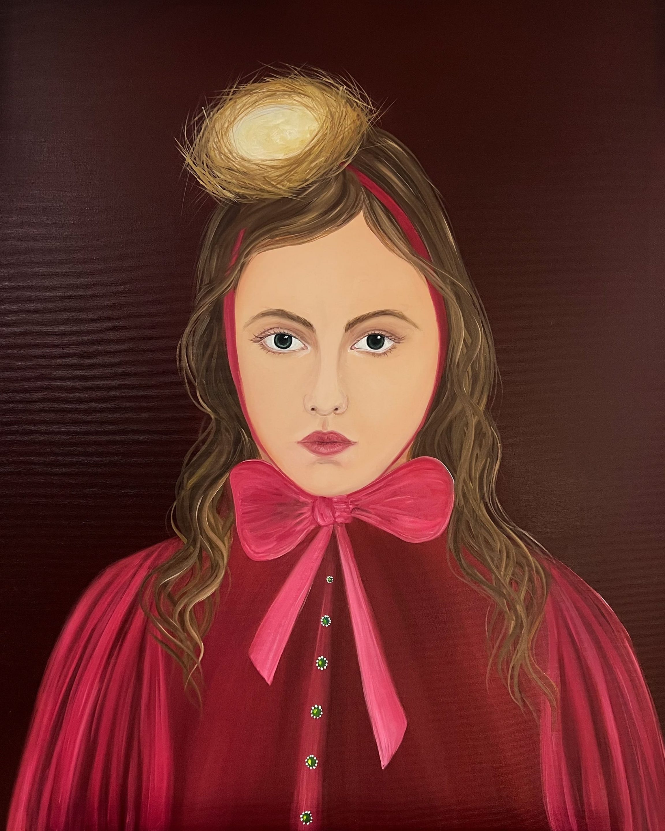 Home alone, 2023, oil on canvas, by Elleny Gherghe