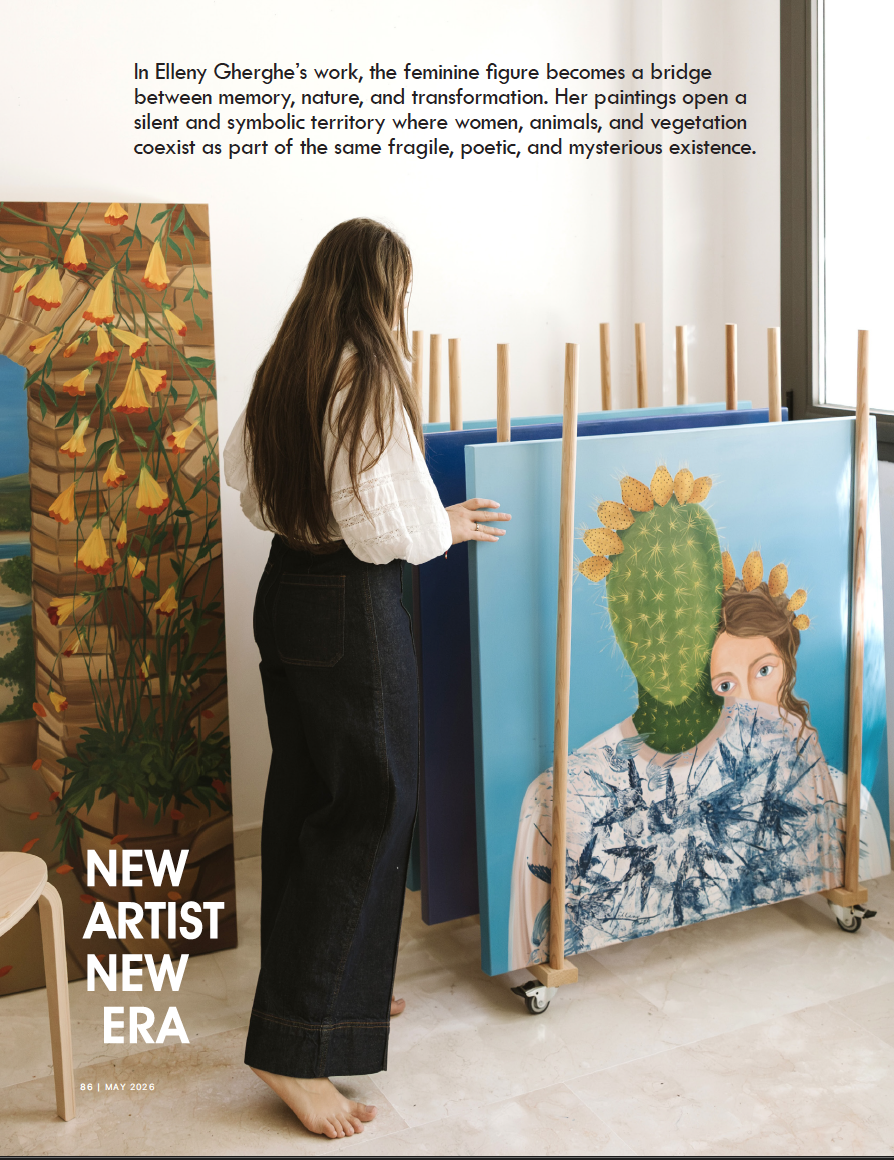 The Guide Artists Magazine feature on Elleny Gherghe in her studio, page 86