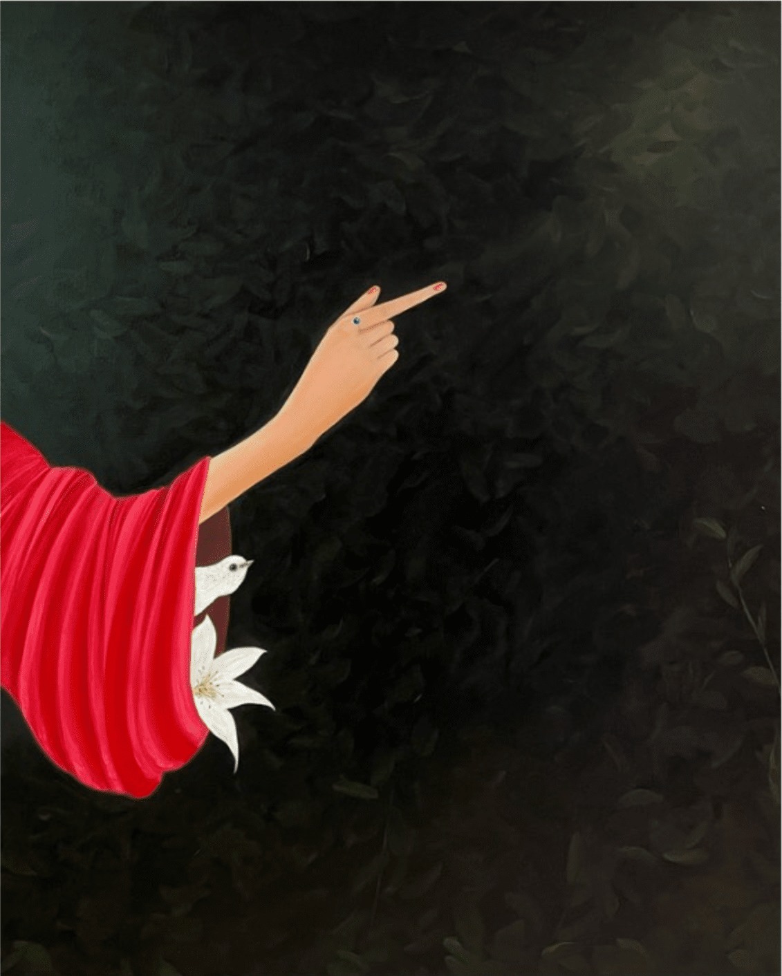 Whisper I, 2024, oil on canvas, by Elleny Gherghe