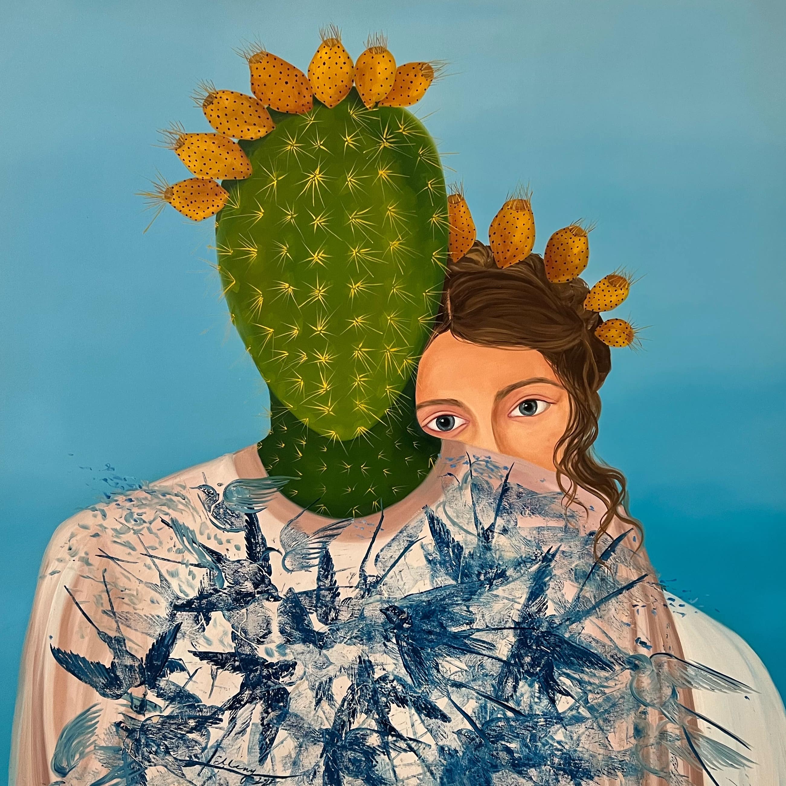 Anima Mundi no. 8, 2022, oil on canvas, by Elleny Gherghe