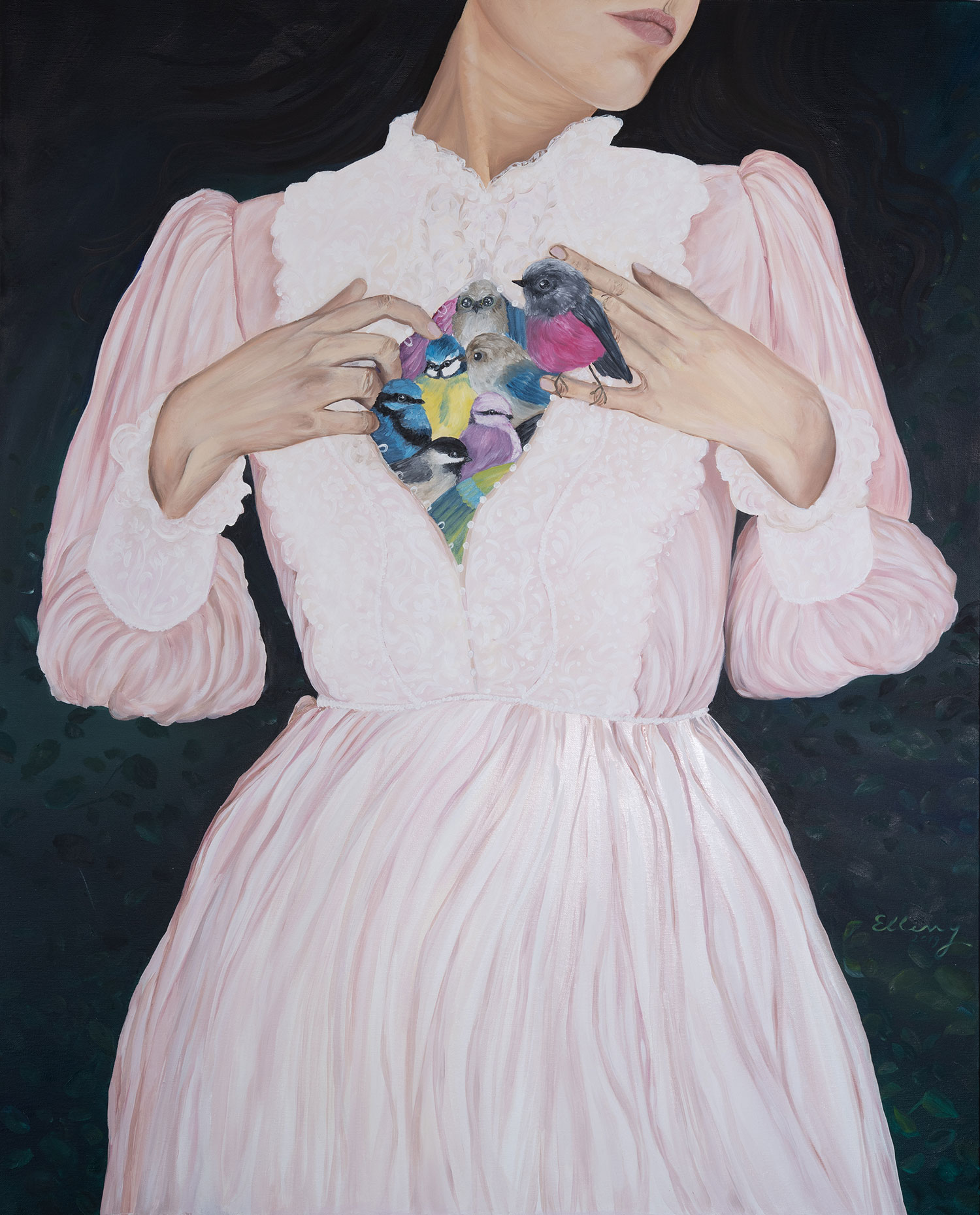 Inner Journey, 2019, oil on canvas, by Elleny Gherghe