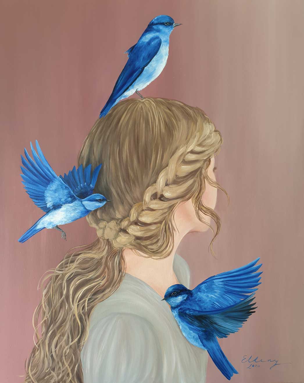 Alma libre, 2020, oil on canvas, by Elleny Gherghe