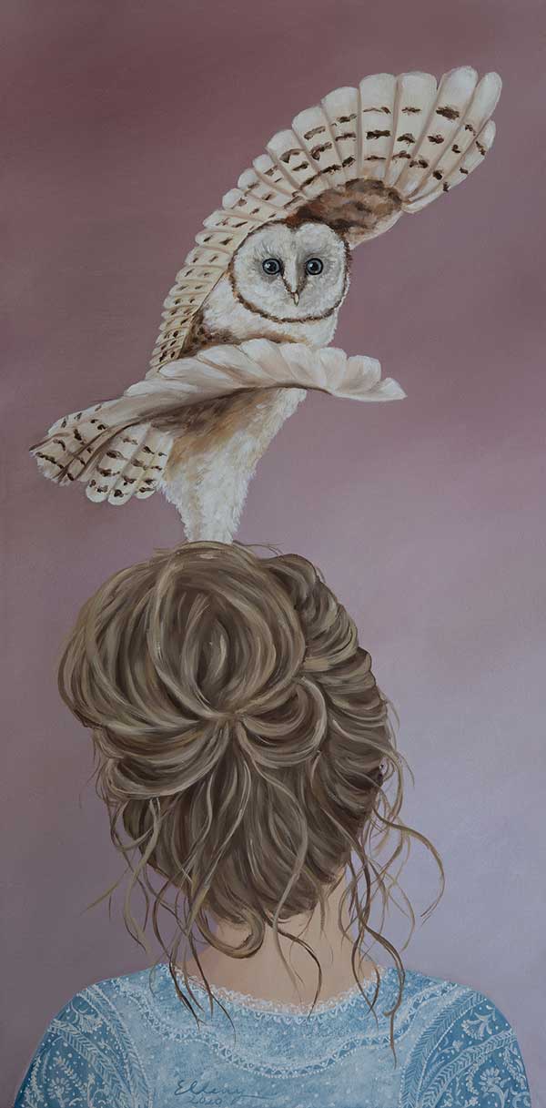 Wisdom, 2020, oil on canvas, by Elleny Gherghe