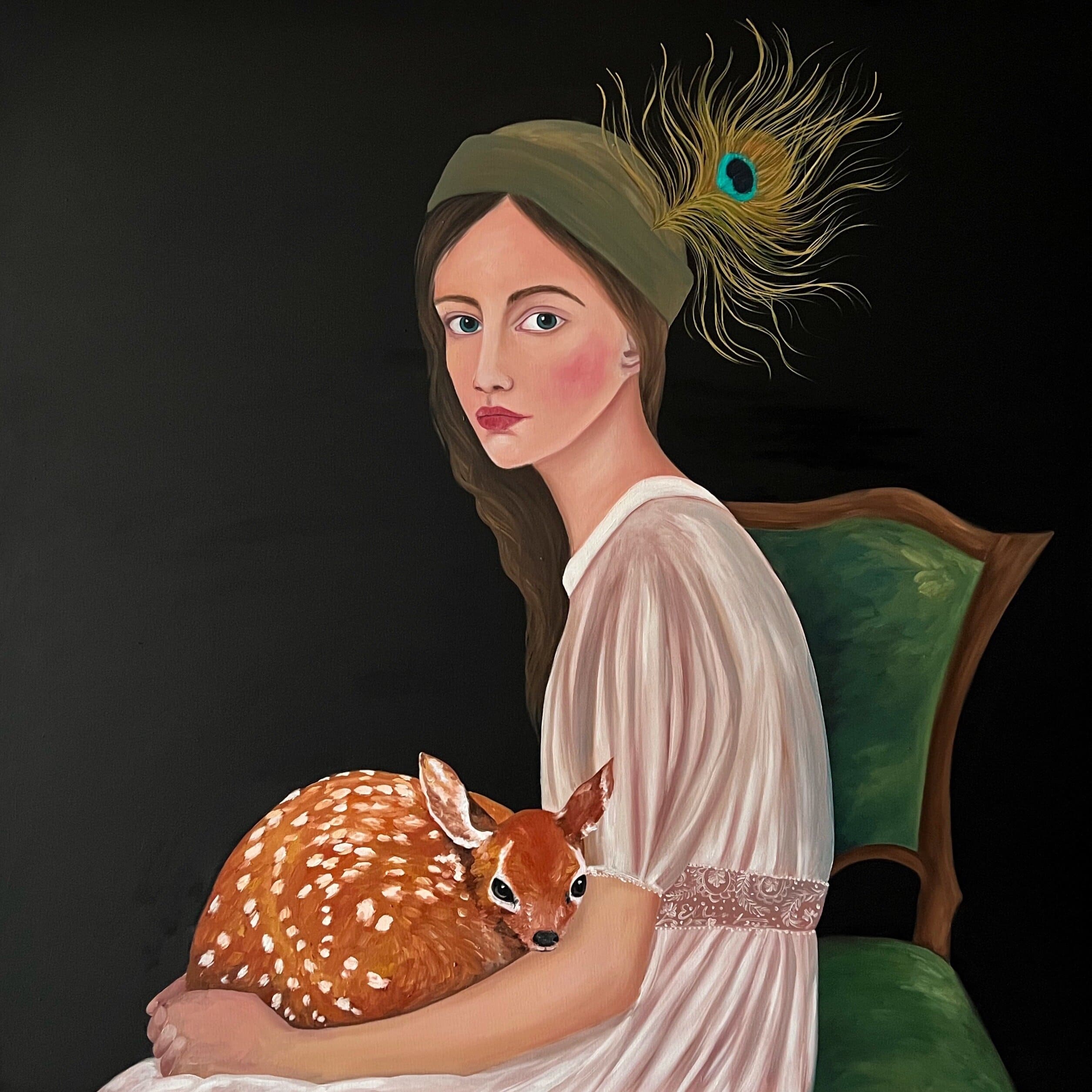 Home at last, 2022, oil on canvas, by Elleny Gherghe