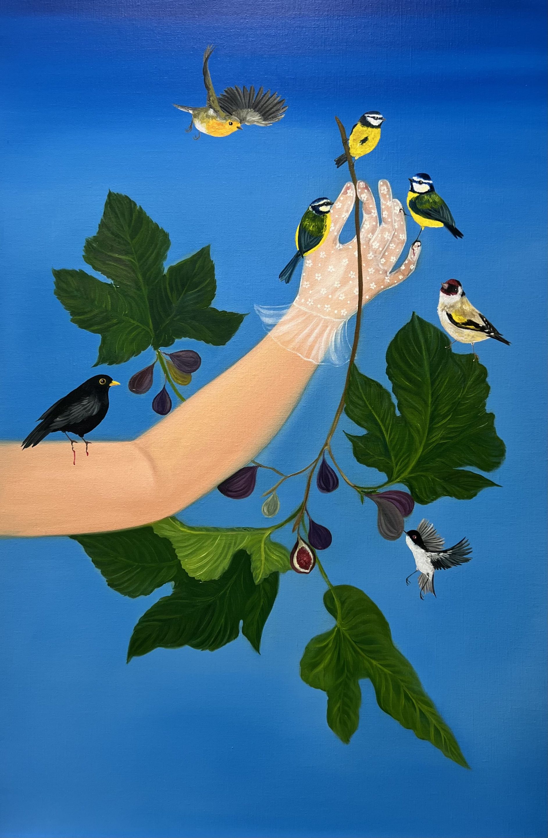 Viva la Vida, 2024, oil on canvas, by Elleny Gherghe