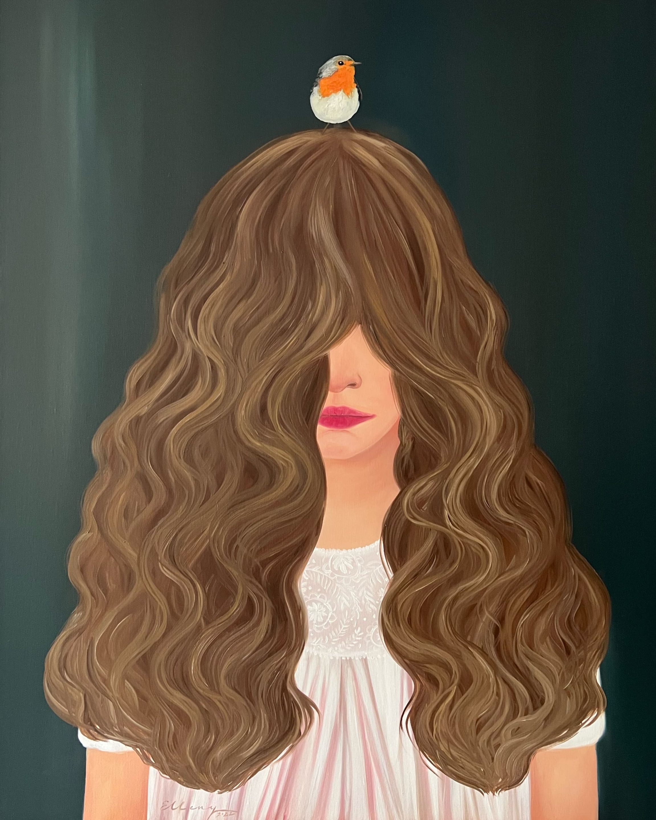 Insomnia, 2022, oil on canvas, by Elleny Gherghe