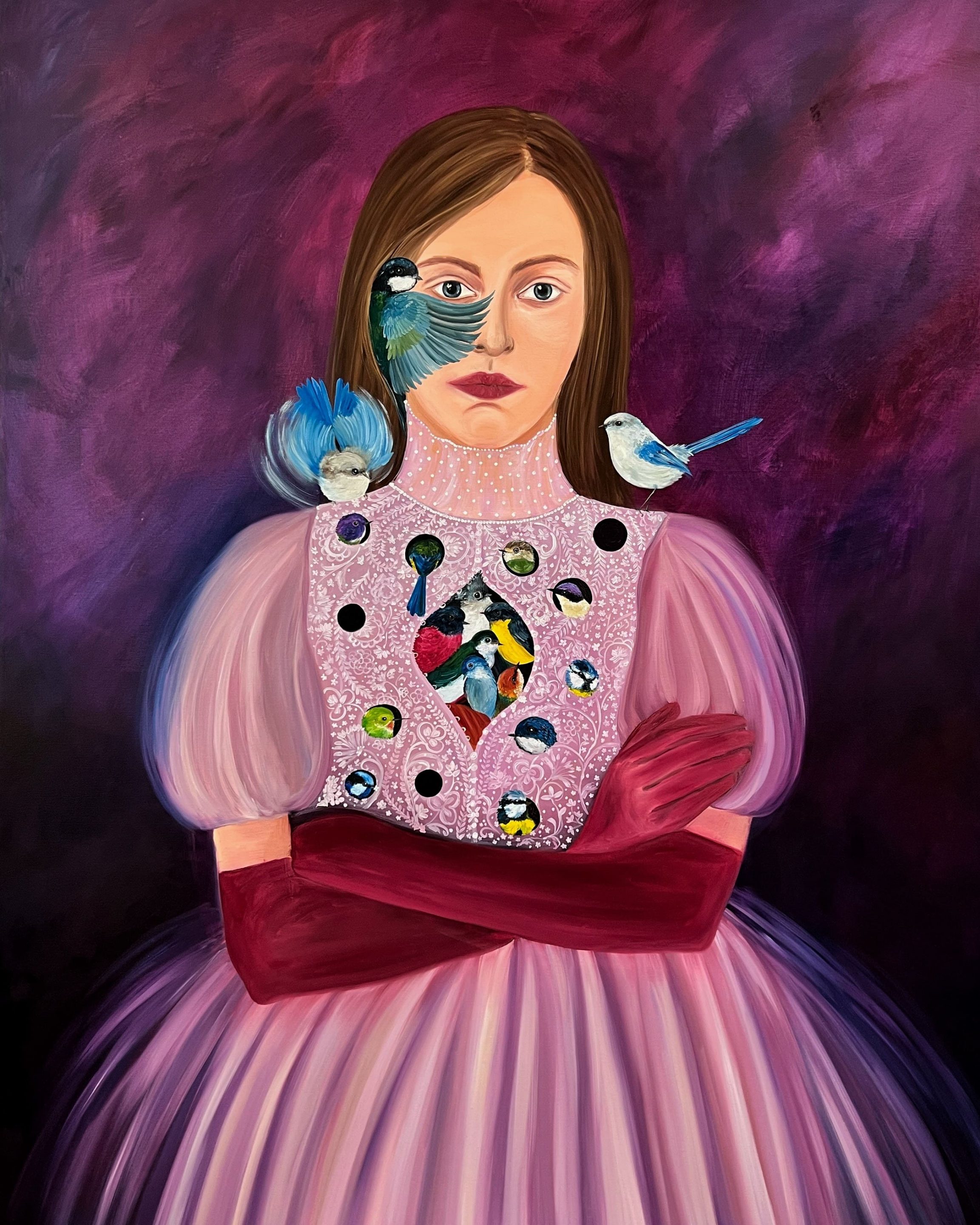 Inner world, 2023, oil on canvas, by Elleny Gherghe