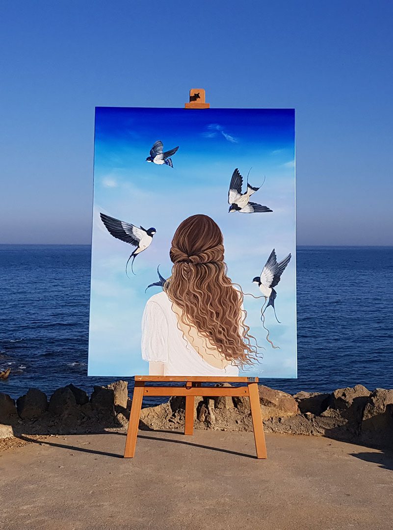 Journey, 2019, oil on canvas, by Elleny Gherghe