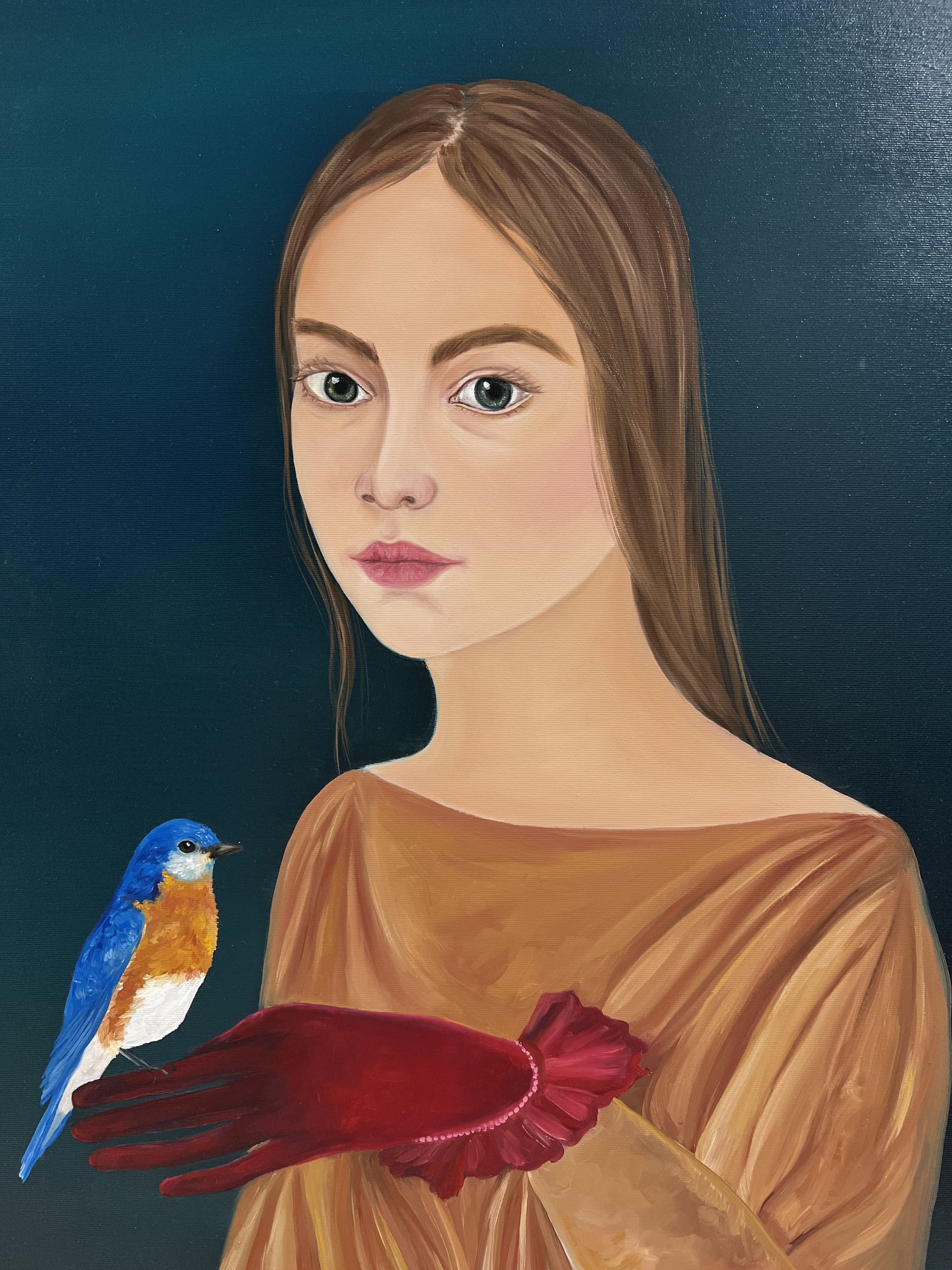 Daydreaming, 2023, oil on canvas, by Elleny Gherghe