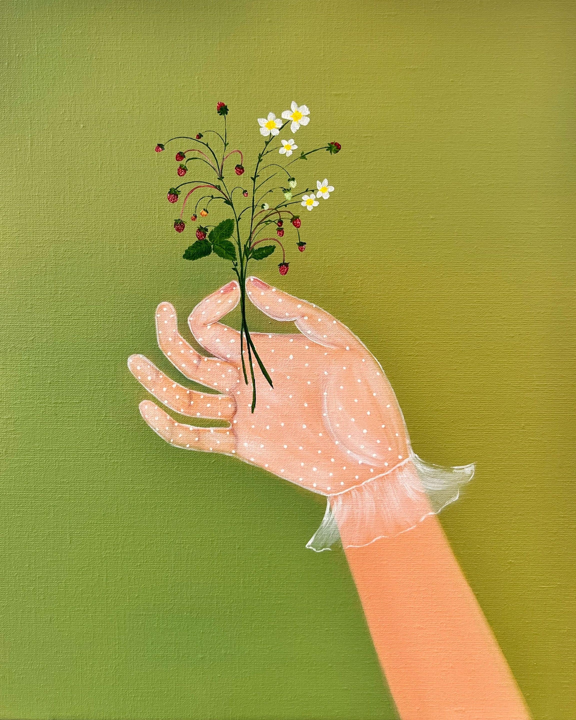 Richness, 2024, oil on canvas, by Elleny Gherghe