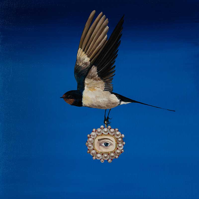 Lover’s eye II, 2020, oil on canvas, by Elleny Gherghe