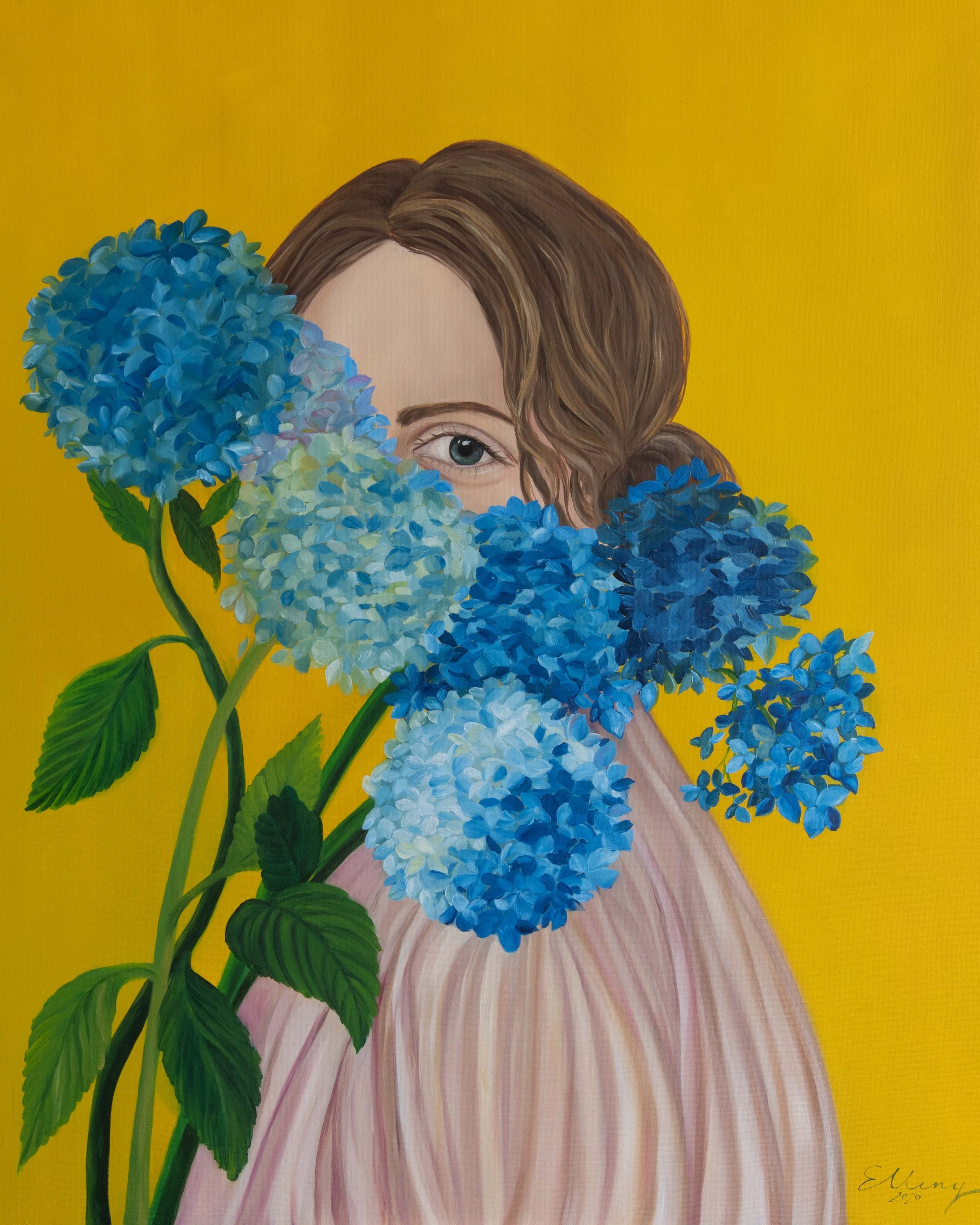 Chasing the sun, 2020, oil on canvas, by Elleny Gherghe