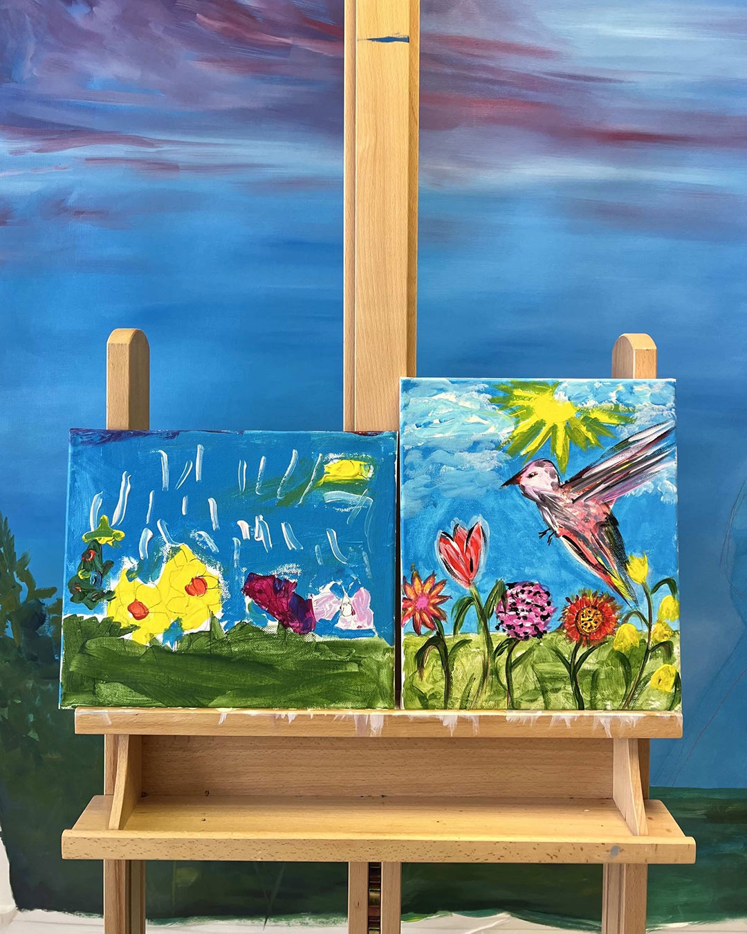 Mother kid art class Elleny Gherghe Studio
